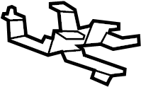 View 8Y0959730 Air Bag Occupant Sensor Bracket (Lower) Full-Sized Product Image