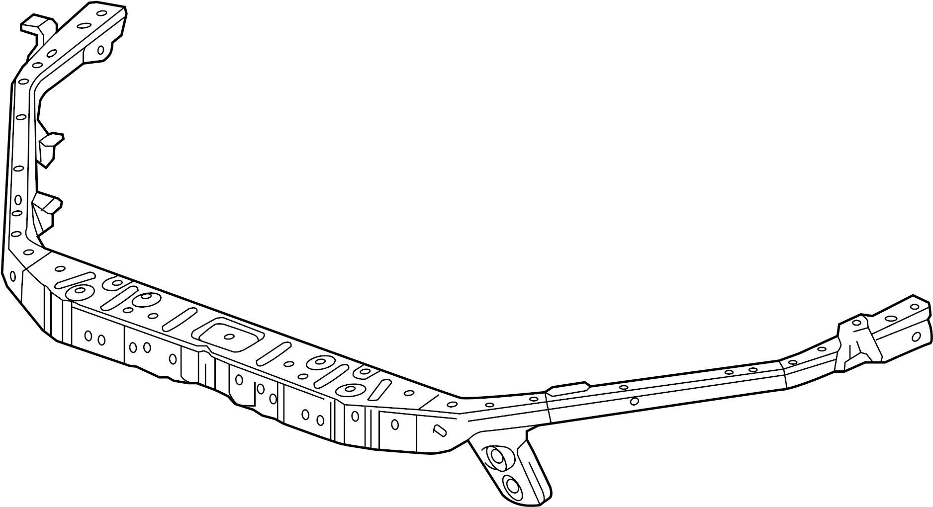 View 84169875 Radiator Support Tie Bar (Front, Upper, Lower) Full-Sized Product Image