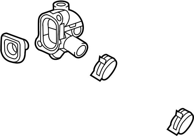 View 25201459 Engine Coolant Outlet Flange Full-Sized Product Image