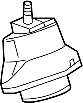 View 23340400 Engine Mount (Front, Rear) Full-Sized Product Image
