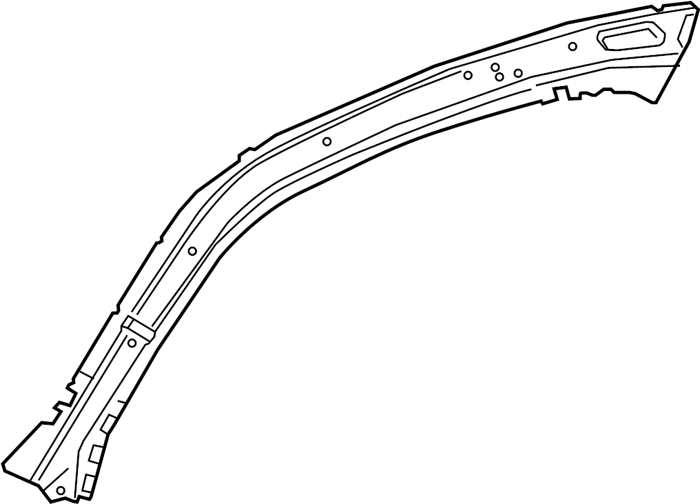 View 22987725 Body A-Pillar Reinforcement (Right, Front, Upper) Full-Sized Product Image