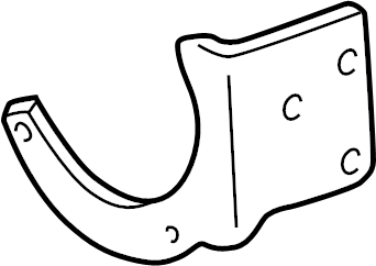 View 10215680 Secondary Air Injection Pump Bracket (Right) Full-Sized Product Image
