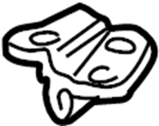 View 16629012 Hood Latch Striker Plate Full-Sized Product Image