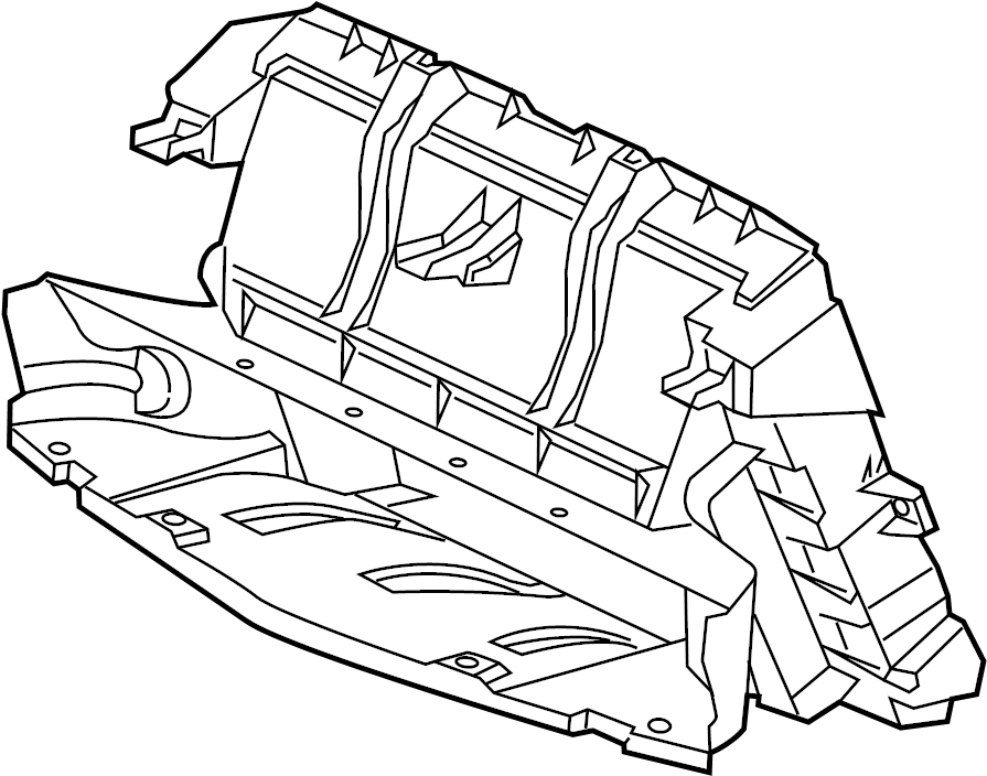 View 84515958 Radiator Support Baffle (Rear, Upper, Lower) Full-Sized Product Image
