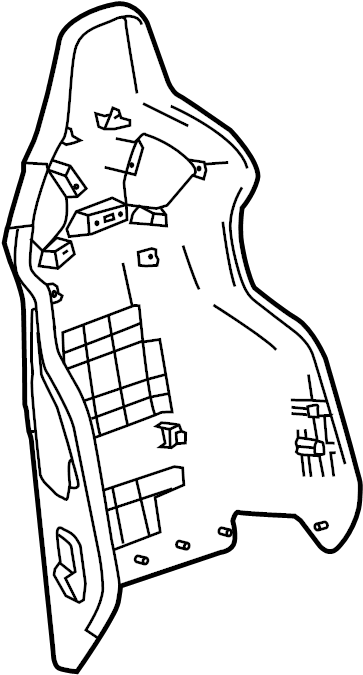 View 84112052 Seat Back Panel (Rear, Upper) Full-Sized Product Image