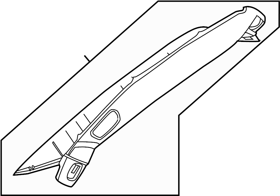 View 23326757 Body A-Pillar Trim Panel (Front) Full-Sized Product Image