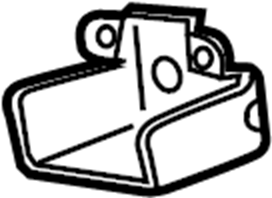 View 22981627 Quarter Panel Trim Panel Bracket (Rear) Full-Sized Product Image