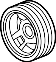 View 12688494 Engine. Balancer. Assembly - CR/SHF. Crankshaft Pulley. Harmonic. Vibration Damper.  Full-Sized Product Image