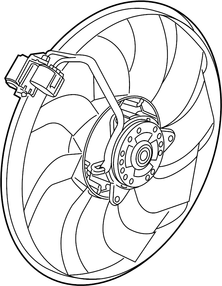 View 52096865 Engine Cooling Fan Motor Full-Sized Product Image