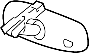 View 13585947 Mirror Assembly - Inside Rear Rear (RR) View.  Full-Sized Product Image