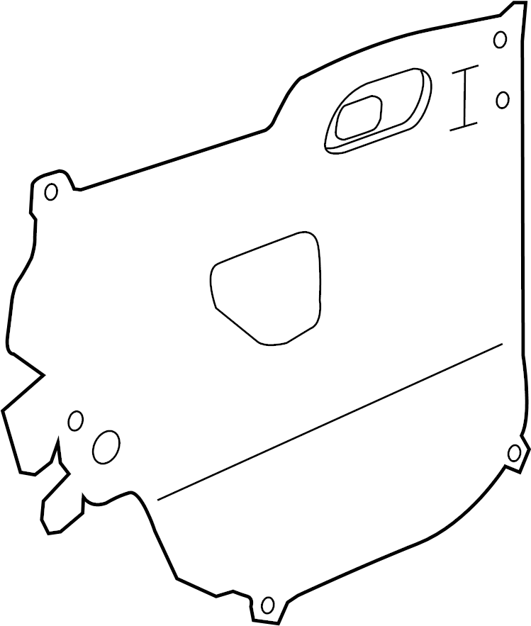 View 95914296 Door Water Deflector (Rear, Lower) Full-Sized Product Image