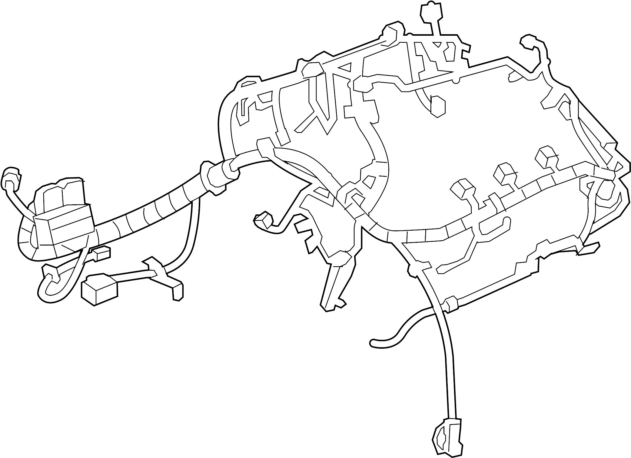 Authentic Honda Civic Engine Wiring Harness: Precision-Engineered Electrical Connectivity