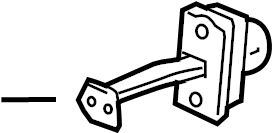 View 22862875 Door Check (Rear) Full-Sized Product Image