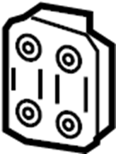 View 84064901 Bumper Impact Bar Bracket (Upper, Lower) Full-Sized Product Image