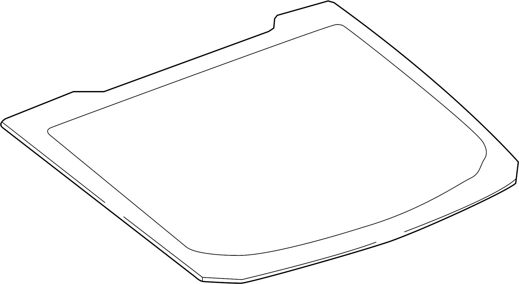 View 84461616 Back Glass (Rear, Lower) Full-Sized Product Image