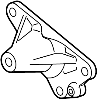 View 92252906 A/C Drive Belt Idler Pulley Bracket Full-Sized Product Image