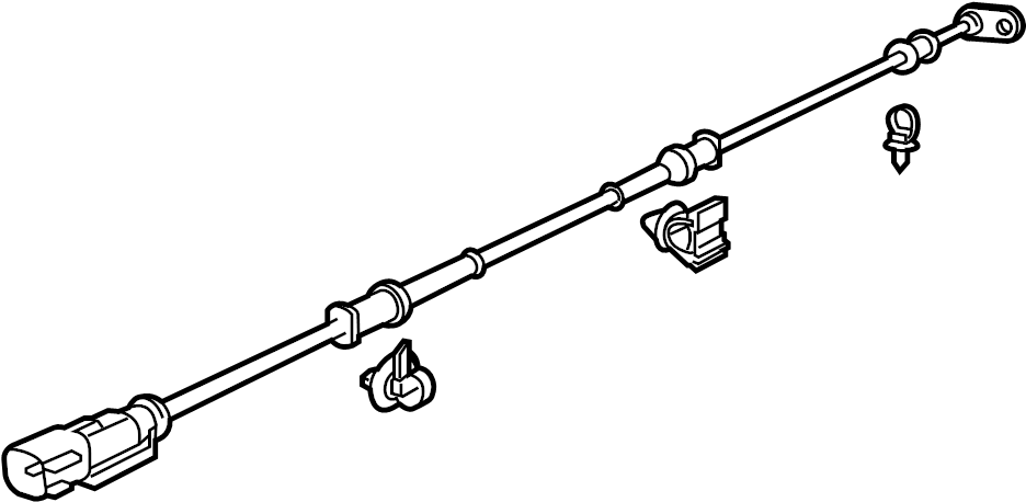 View 92270115 ABS Wheel Speed Sensor (Rear) Full-Sized Product Image