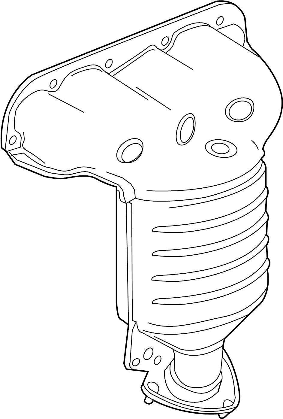 View 55588380 Catalytic Converter with Integrated Exhaust Manifold Full-Sized Product Image