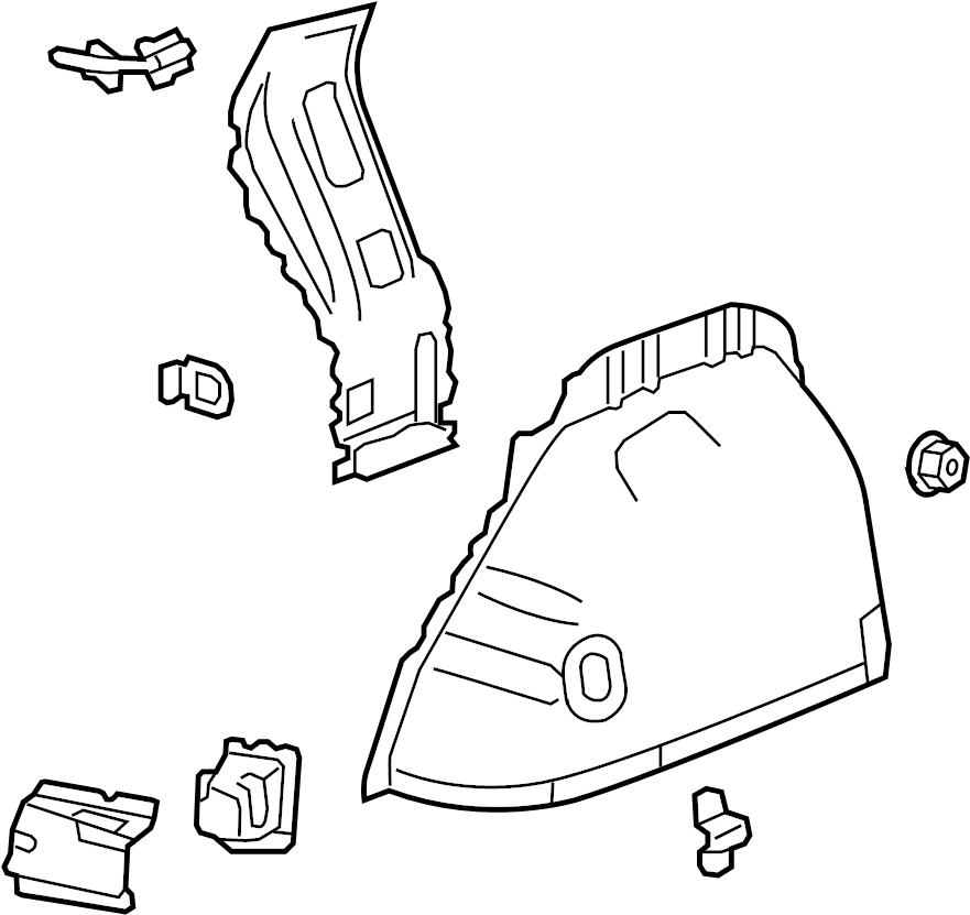 View 20977488 Wheel Housing Side Panel (Rear) Full-Sized Product Image