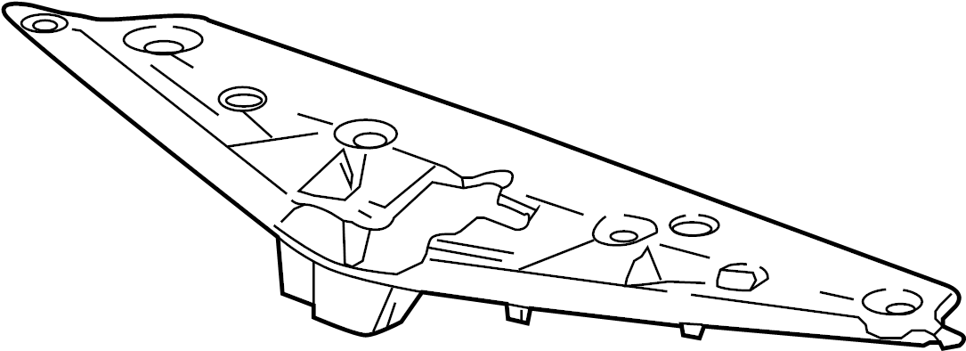 View 42660263 Radiator Support Access Cover (Front) Full-Sized Product Image