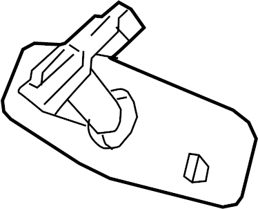 View 13536994 Mirror Assembly - Inside Rear Rear (RR) View.  Full-Sized Product Image