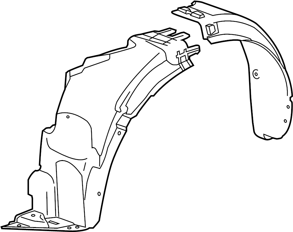 View 95292439 Fender Splash Shield (Front) Full-Sized Product Image