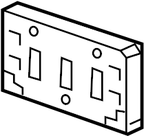 View 95259737 License Plate Bracket (Front) Full-Sized Product Image