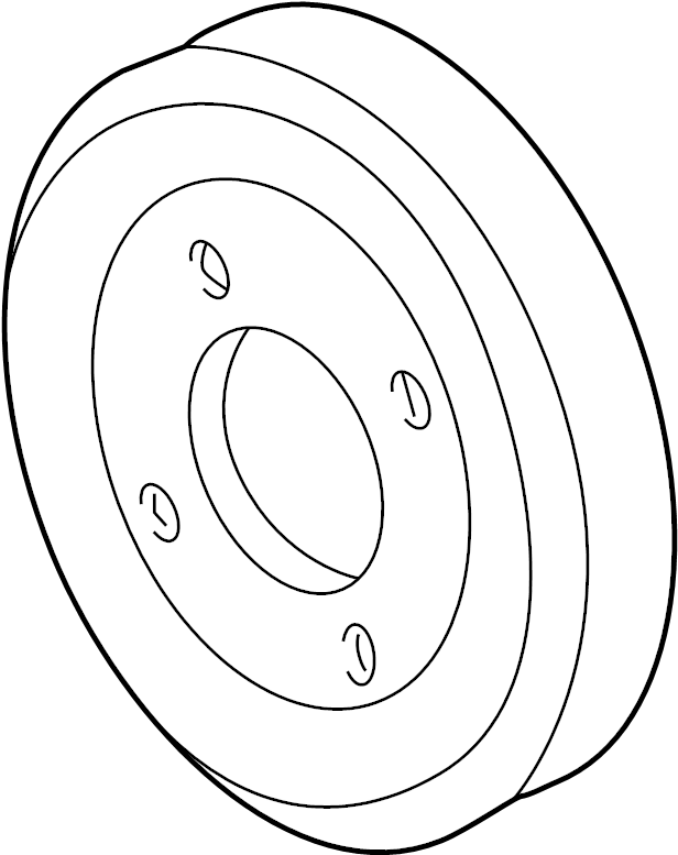 View 12618249 Engine Water Pump Pulley Full-Sized Product Image