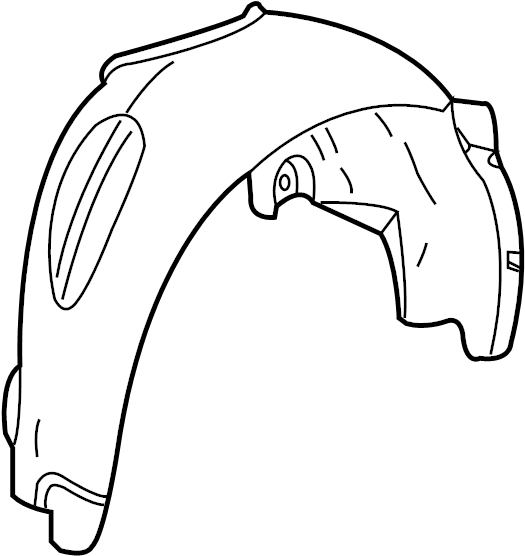 View 10344813 Quarter Panel Splash Shield (Rear) Full-Sized Product Image
