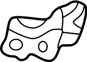 View 84451611 Floor Pan Crossmember Bracket (Rear) Full-Sized Product Image