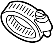 View 22671952 Engine Air Duct Clamp Full-Sized Product Image