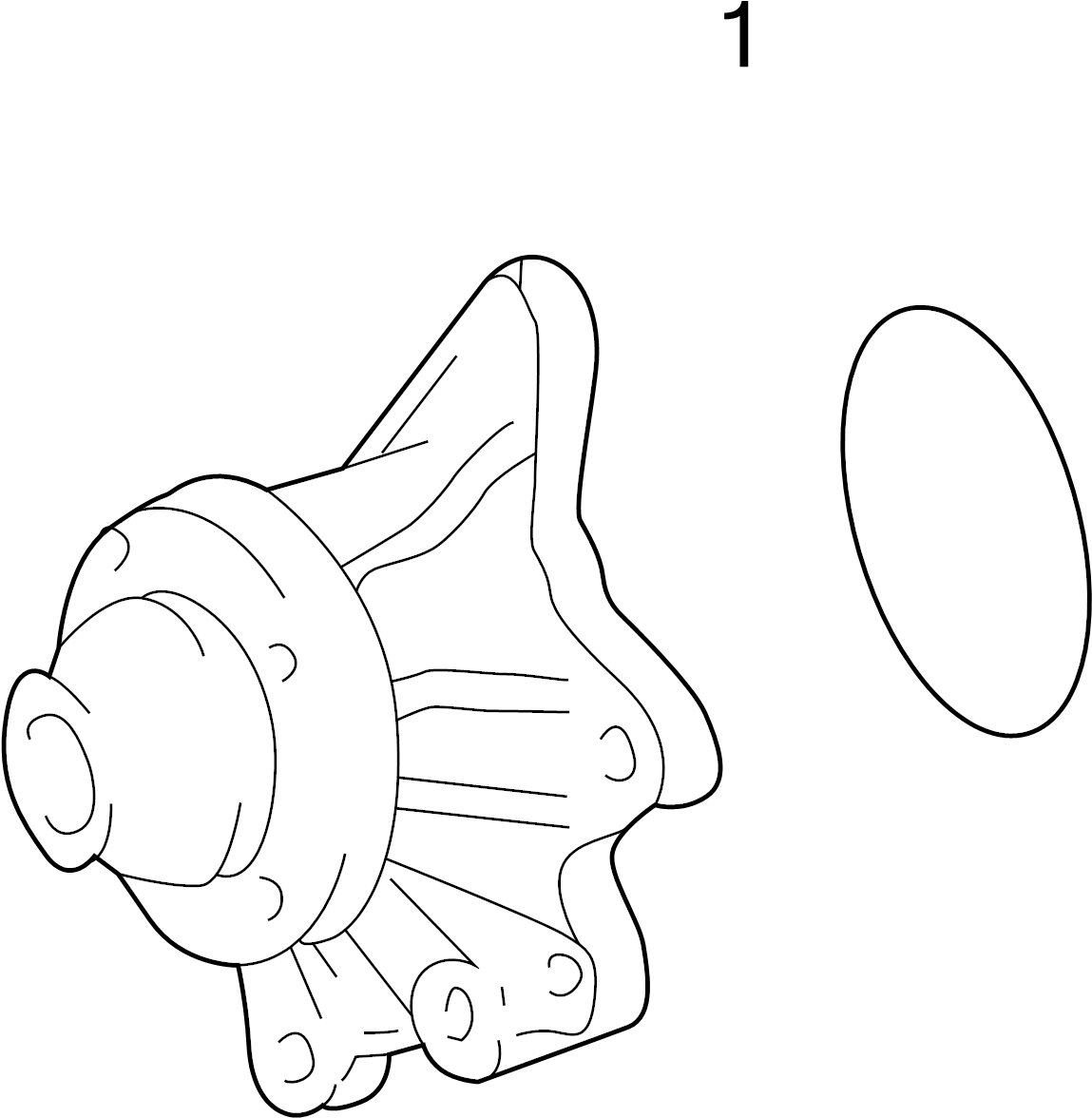 View 88969595 Engine Water Pump Gasket Full-Sized Product Image