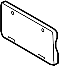 View 88975684 License Plate Bracket Full-Sized Product Image