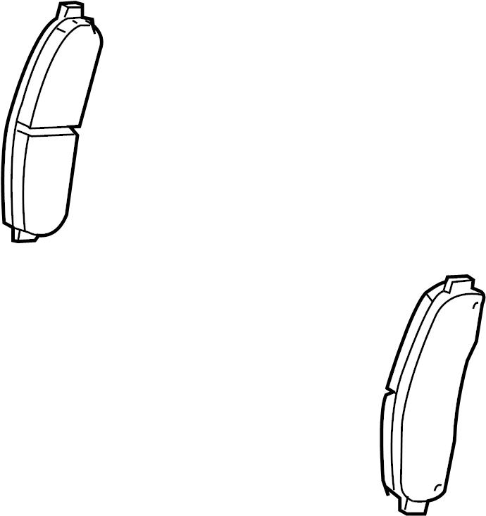 View 25809846 Disc Brake Pad Set (Front) Full-Sized Product Image