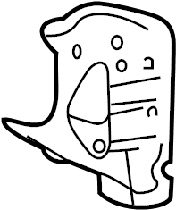 View 92207328 Body A-Pillar Reinforcement Anchor Plate (Front) Full-Sized Product Image