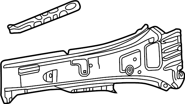 View 84828343 Radiator Support Panel Reinforcement (Front, Upper) Full-Sized Product Image
