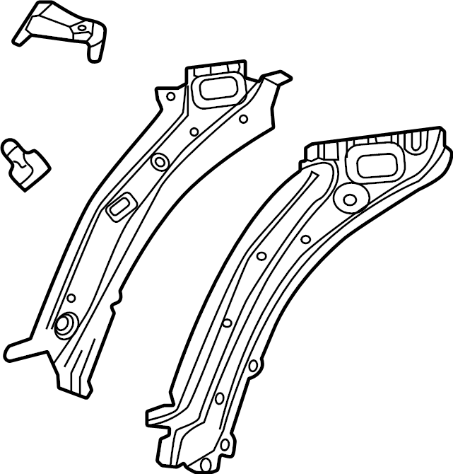 View 84607894 Fender Rail (Upper, Lower) Full-Sized Product Image