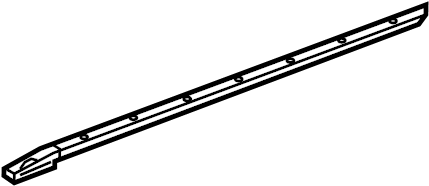 View 23253587 Door Seal (Front, Lower) Full-Sized Product Image