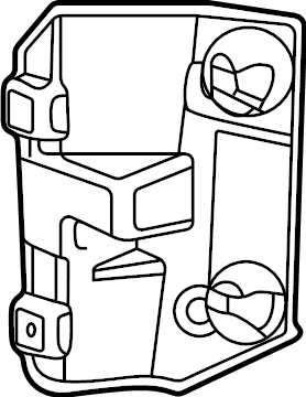 View 84898704 Bracket. Headlight. (Front, Upper, Lower) Full-Sized Product Image