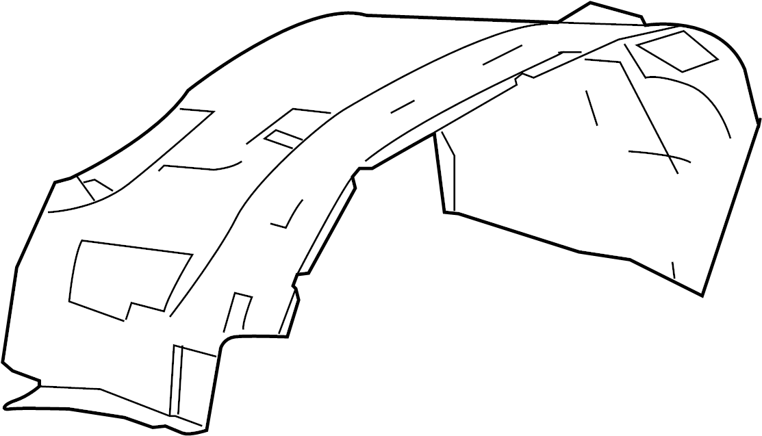 View 20940399 Fender Splash Shield (Front) Full-Sized Product Image