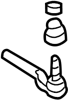 View 19152655 Steering Tie Rod End Full-Sized Product Image