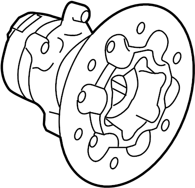 View 25832143 Wheel Bearing and Hub Assembly (Front) Full-Sized Product Image
