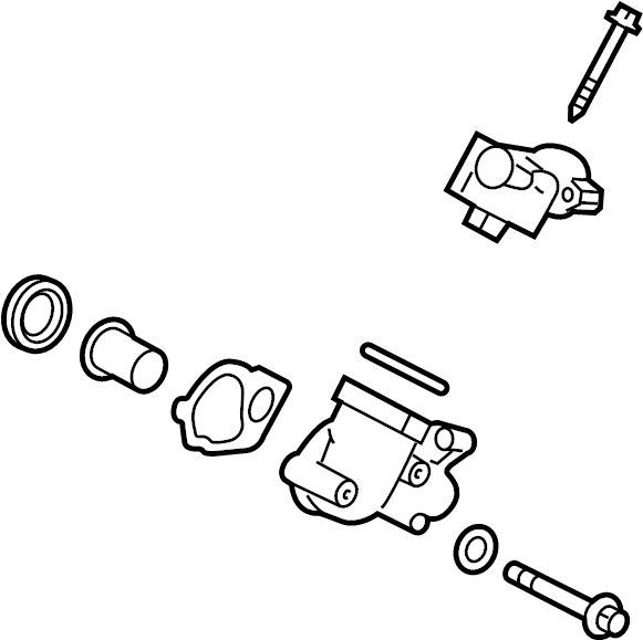 View 12698362 Engine Coolant Thermostat Kit Full-Sized Product Image