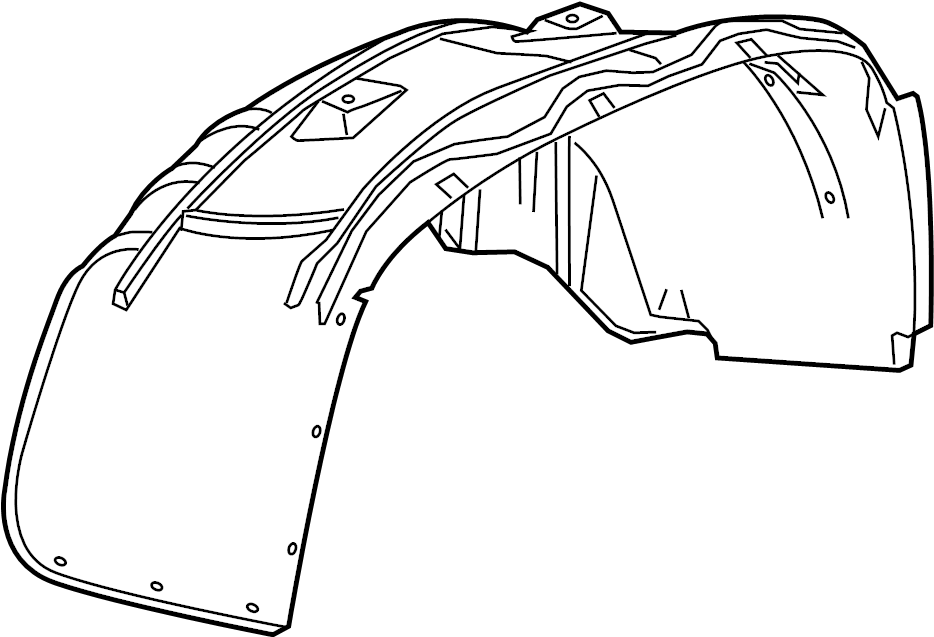 View 84634867 Fender Splash Shield (Front) Full-Sized Product Image