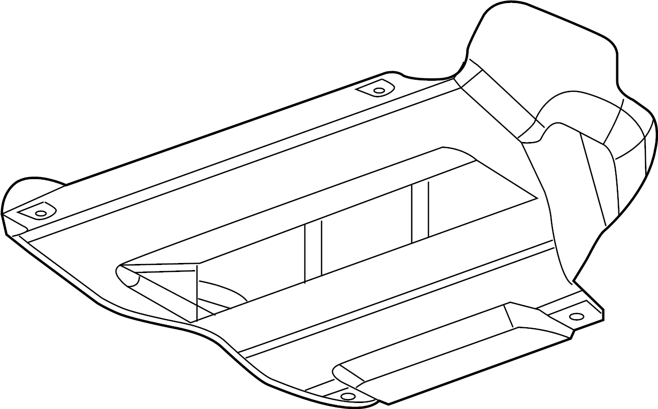 View 23488327 Powertrain Skid Plate (Lower) Full-Sized Product Image