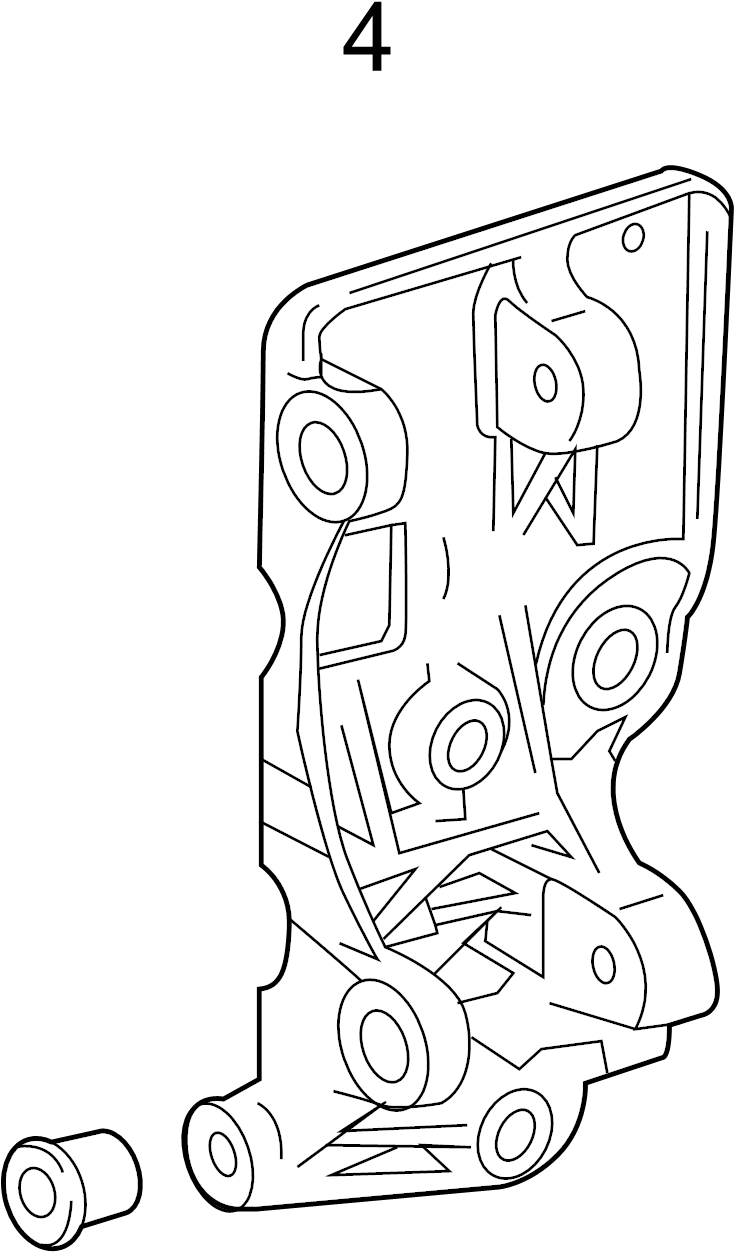 View 24589834 Alternator Bracket Sleeve Full-Sized Product Image