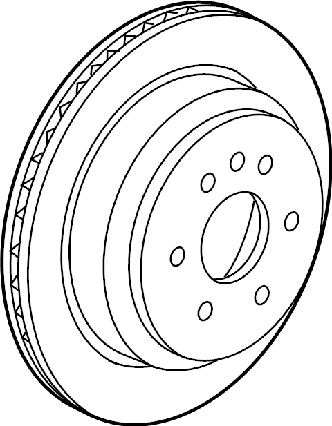 View 84309171 Disc Brake Rotor (Rear) Full-Sized Product Image