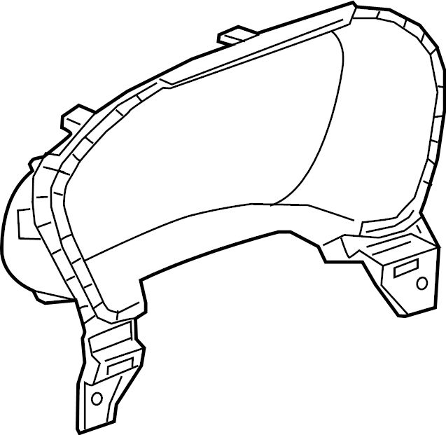 View 84237081 Instrument Cluster Bezel Full-Sized Product Image