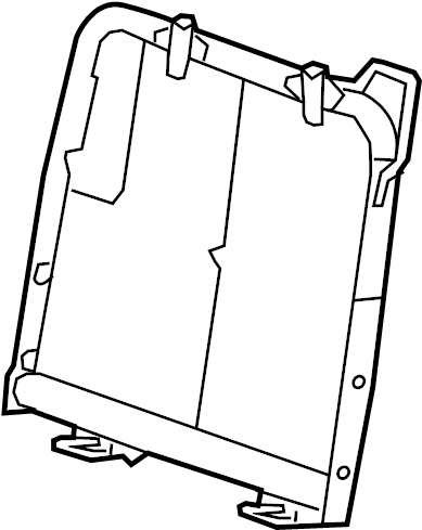 View 25879627 Seat Back Frame (Rear) Full-Sized Product Image