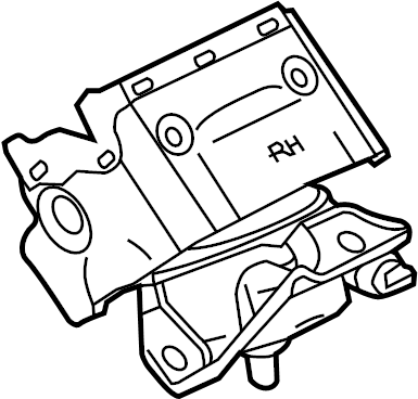 View 84175578 Engine Mount (Front, Rear) Full-Sized Product Image